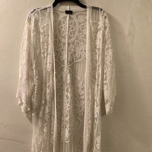 Ivory Lace Duster
